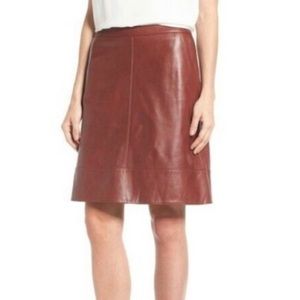 Halogen Faux Leather High Waisted Skirt